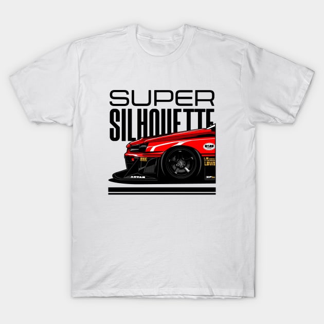 Nissan Skyline GT R 34 Super Silhouette T-Shirt by aredie19